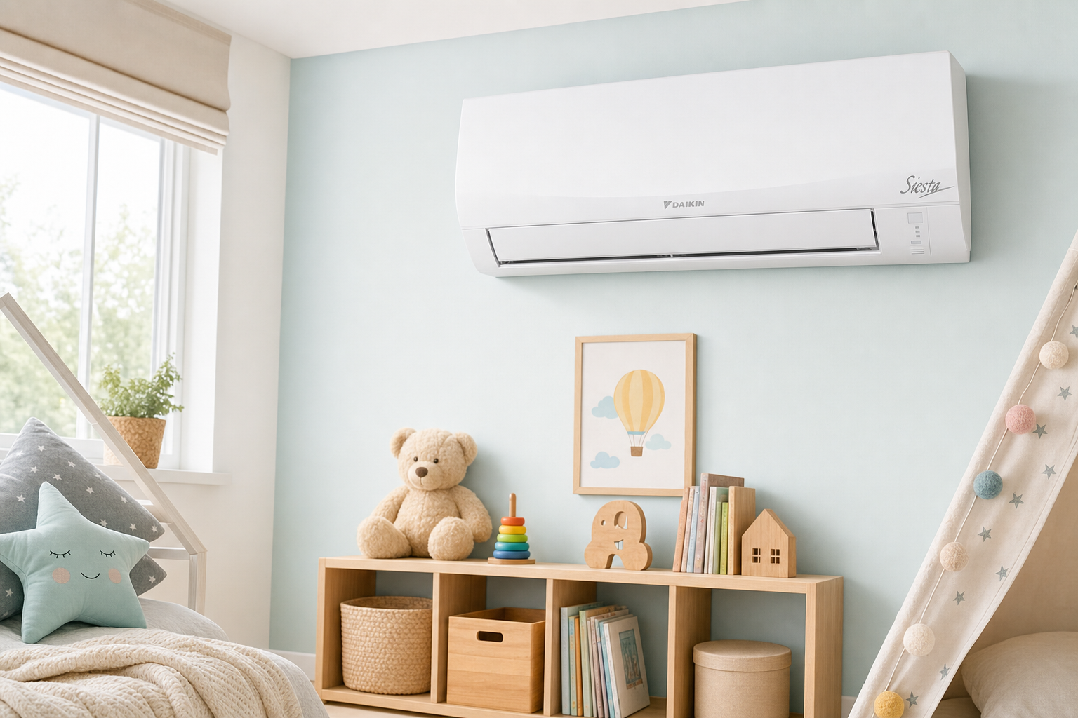 Daikin Siesta Sensira — Çocuk odasında yumuşak ve temiz hava